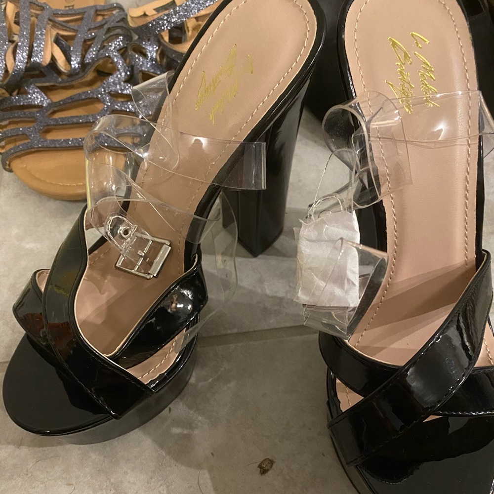 Cardi heels - black